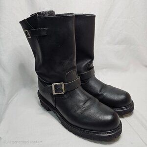Climate Leather Black Riding Motorcycle Harness Boots 1005BK Men’s Size 10.5